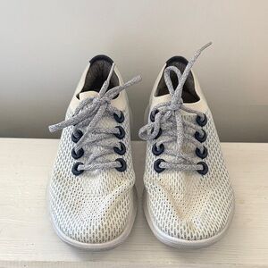 Allbirds White and Blue Athletic Shoes